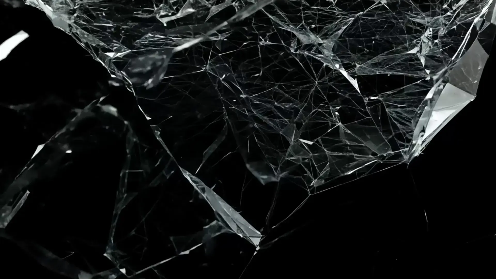 Shattered Glass Network Overlay for Intense Video Effects